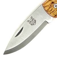Mk III TBS Boar EDC Folding Pocket Knife - Curly Birch - Scandi